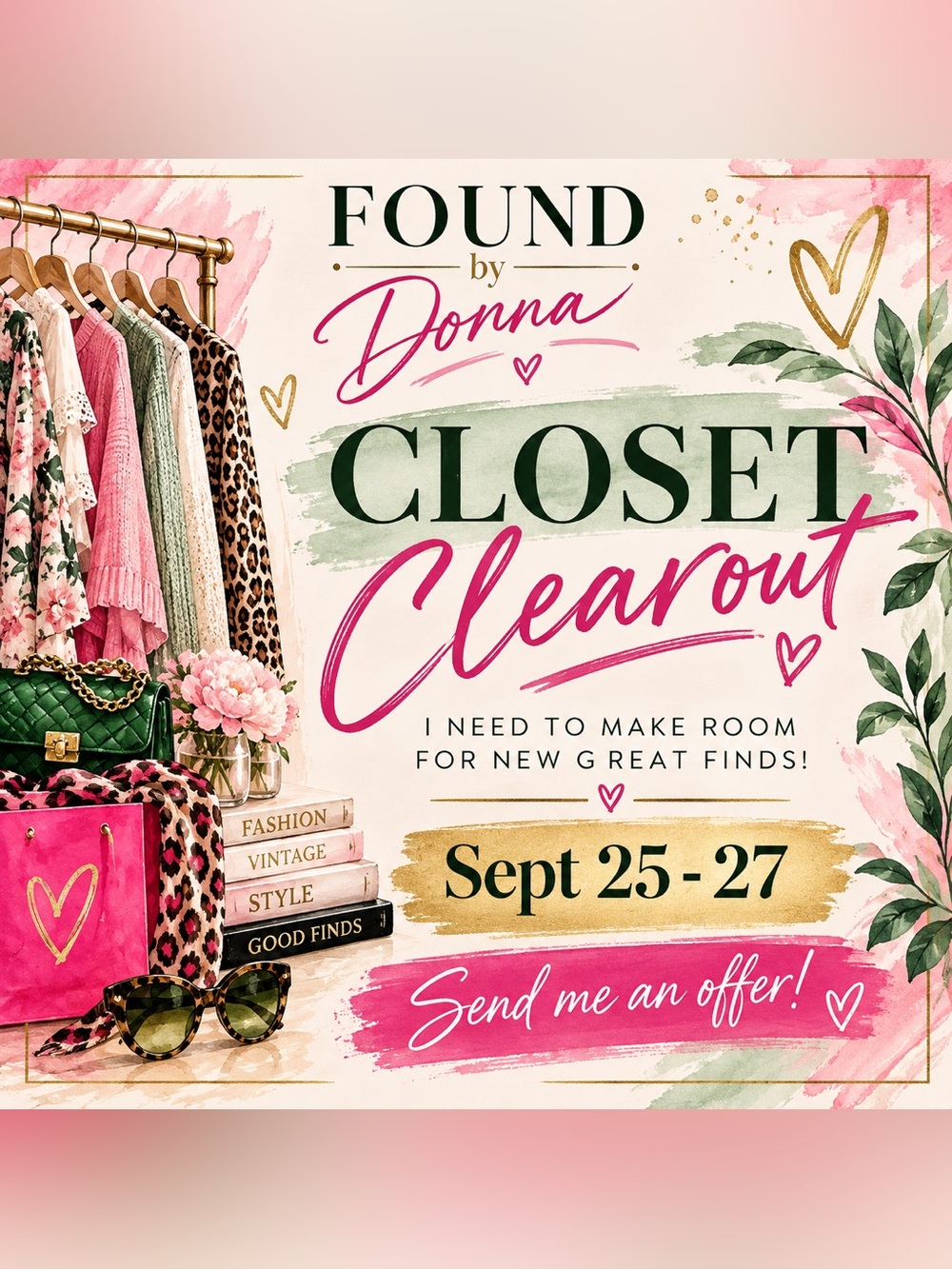 Closet Clearout This Weekend!